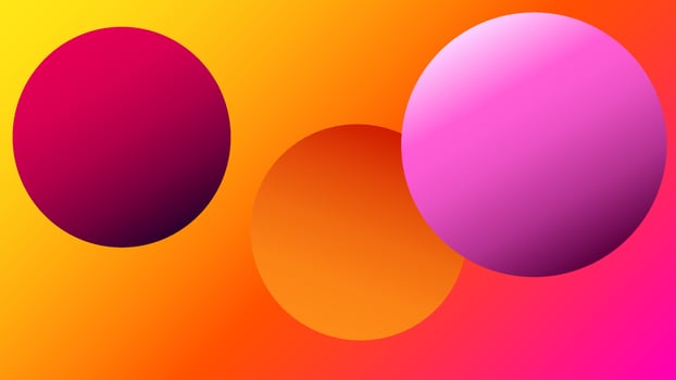 Colorful blurred background with circles. Modern abstract gradient card. Business poster. vector