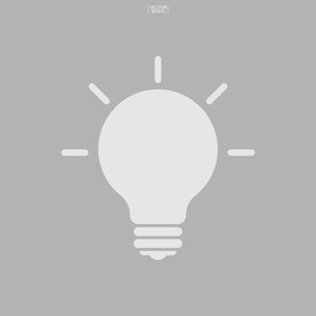 Light bulb icon. Lamp sign and symbol. Vector. vector