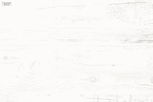 White wood pattern and texture for background. Vector. vector