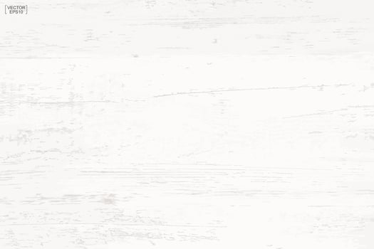 White wood pattern and texture for background. Vector. vector