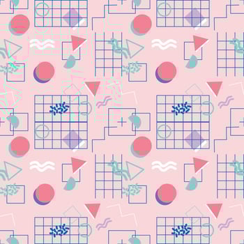 Abstract curved seamless pattern design for decorating, wallpaper, wrapping paper, fabric, backdrop and etc. vector