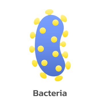 Cartoon vector of Virus and Bacteria.