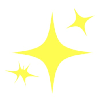 Yellow sparkles symbols vector. Set of original vector stars. Bright firework, decoration twinkle, shiny flash. Glowing light effect stars and bursts collection.
