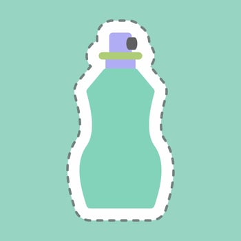 Sticker Perfume 2, Line Cut - simple illustration, good for prints , announcements, etc vector