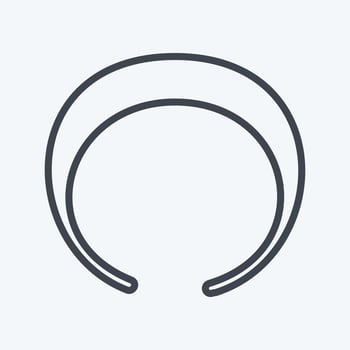 Icon Hair Band - Line Style - simple illustration, good for prints , announcements, etc vector