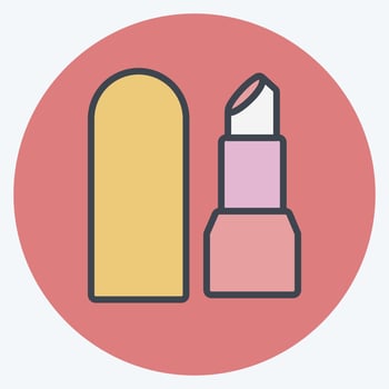 Icon Lipstick - Color Mate Style - simple illustration, good for prints , announcements, etc vector