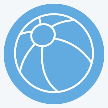 Icon Ball - Blue Eyes Style - Simple illustration vector
