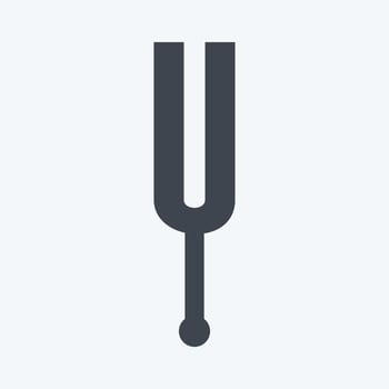 Icon Musical Fork - Glyph Style - Simple illustration, Good for Prints , Announcements, Etc vector