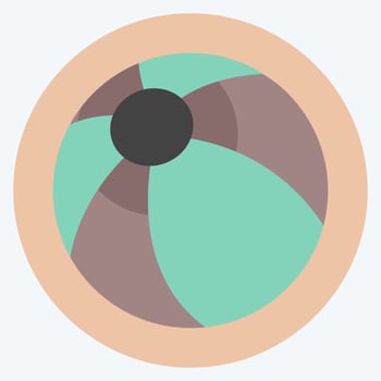 Icon Ball - Flat Style - Simple illustration vector
