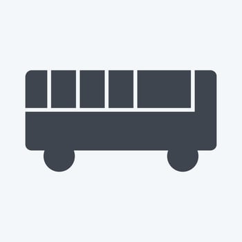 Icon Toy Bus - Glyph Style - Simple illustration vector