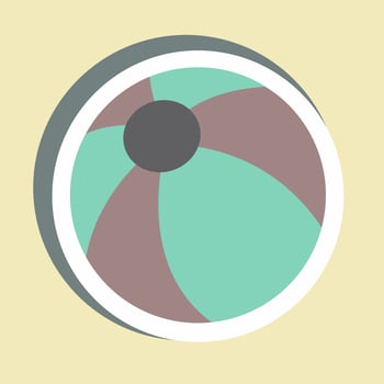 Sticker Ball - Simple illustration vector
