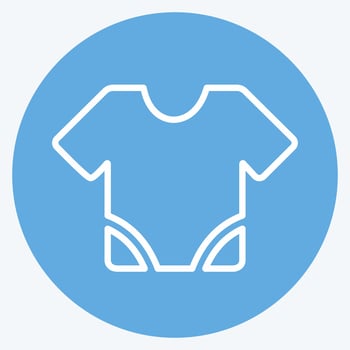 Icon Baby Shirt - Blue Eyes Style - Simple illustration vector