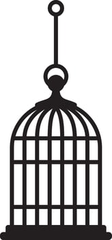 Simple Birdcage silhouette vector