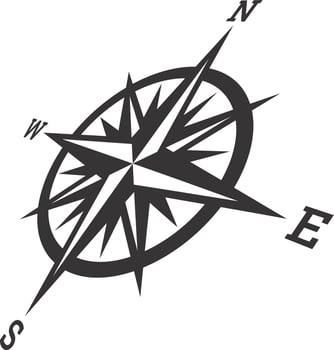 Nautical Compass vector