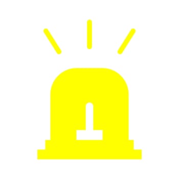 Alarm siren illustrated on a white background vector
