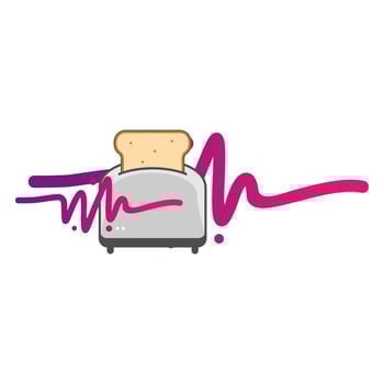 Illustration Vector Graphic of Toaster Logo. Perfect to use for Technology Company