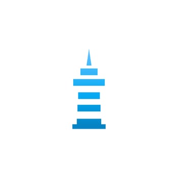 Illustration Vector Graphic of Blue Tower Logo. Perfect to use for Real Estate Company