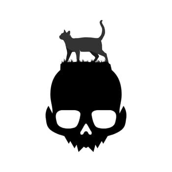 Illustration Vector Graphic of Skull Cat Logo. Perfect to use for Technology Company