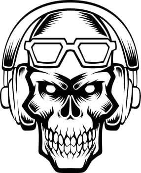 illustration vector graphic of scary clown perfect for tshirt tattoo design