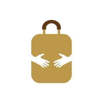 Illustration Vector Graphic of Suitcase Logo. Perfect to use for Technology Company