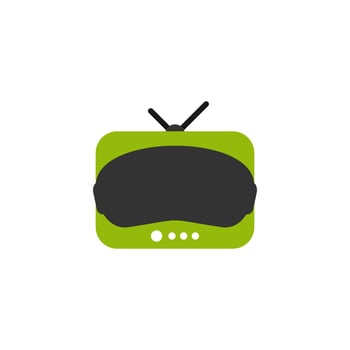 Illustration Vector Graphic of Virtual Reality Television. Perfect to use for Technology Company