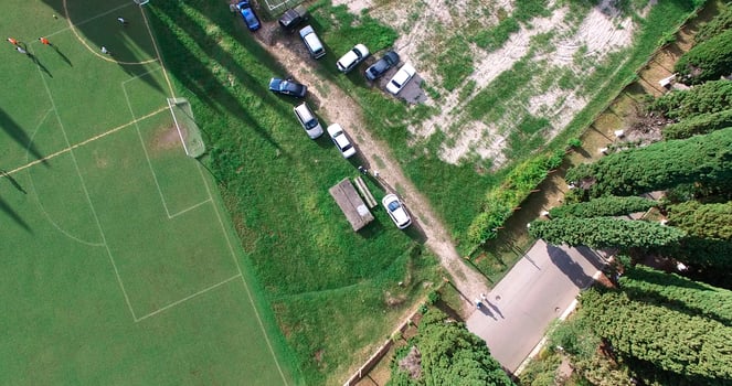 Aerial view of the urban landscape of New Athos, Abkhazia photo