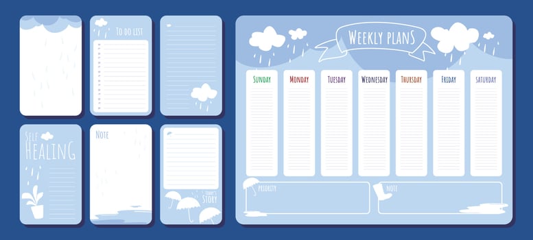 Cute Journal Template vector