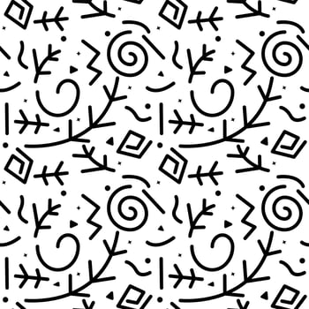 Abstractc line seamless pattern vector
