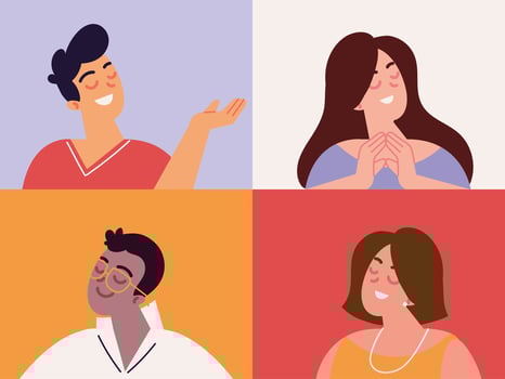 set of people vector