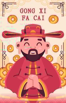 Gong Xi Fa Cai Concept vector