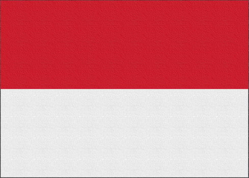 Illustration of the national flag of Indonesia photo