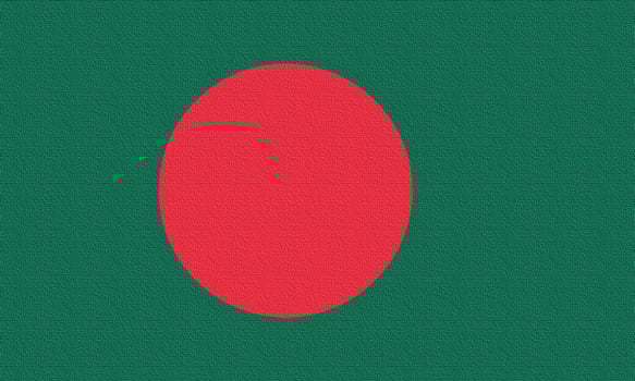 Illustration of the national flag of Bangladesh photo