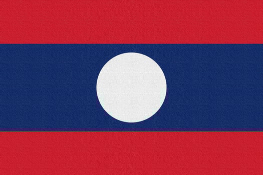 Illustration of the national flag of Laos photo
