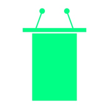 Tribune on white background vector