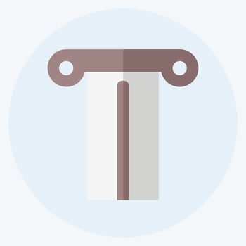 Icon Pillar - Flat Style- Simple illustration, Good for Prints , Announcements, Etc vector