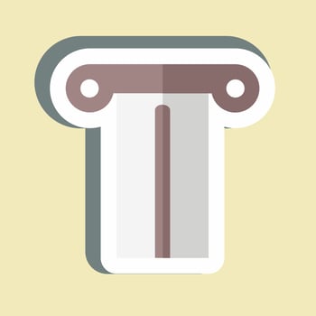 Sticker Pillar - Simple illustration, Good for Prints , Announcements, Etc vector