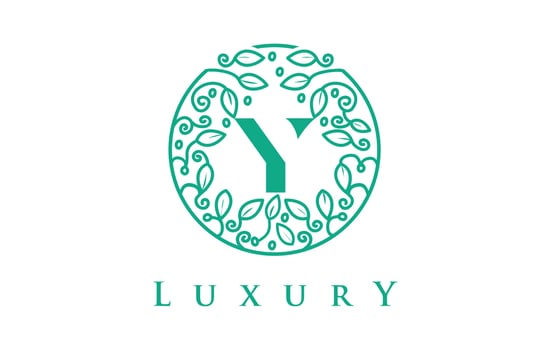 Y Letter Logo Luxury.Beauty Cosmetics Logo vector