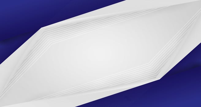 Abstract Geometric Blue Background Banner with Line Elements Vector Design