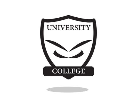 University logo or education logo concept vector illustration. University logo design template.