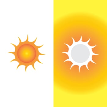 Sun Vector illustration Icon Logo