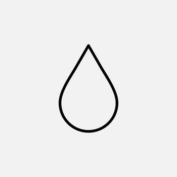 Waterdrop, Water, Droplet, Liquid Line Icon, Vector, Illustration, Logo Template. Suitable For Many Purposes. vector