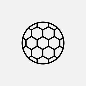 Sport, Ball, Game Line Icon, Vector, Illustration, Logo Template. Suitable For Many Purposes. vector