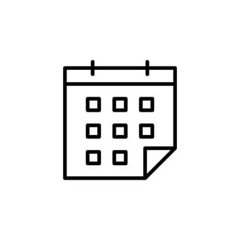 Calendar, Schedule, Date Line Icon, Vector, Illustration, Logo Template. Suitable For Many Purposes vector