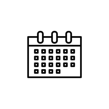 Calendar, Schedule, Date Line Icon, Vector, Illustration, Logo Template. Suitable For Many Purposes. vector