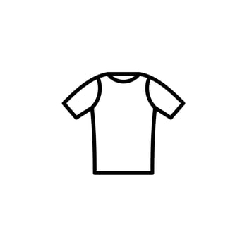 Shirt, Fashion, Polo Line Icon, Vector, Illustration, Logo Template. Suitable For Many Purposes. vector