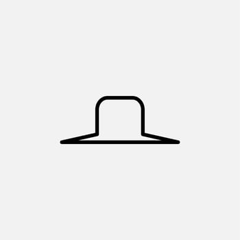 Hat Line Icon, Vector, Illustration, Logo Template. Suitable For Many Purposes. vector