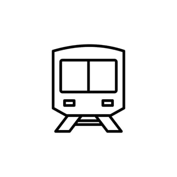 Train, Locomotive, Transport Line Icon, Vector, Illustration, Logo Template. Suitable For Many Purposes. vector