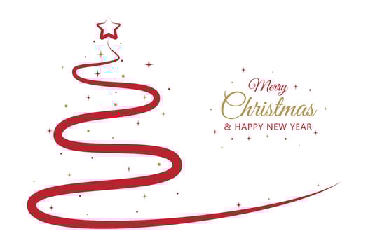 Hand drawn christmas background vector