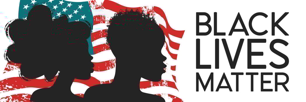 Black Lives Matter. Portrait of Free African Americans vector