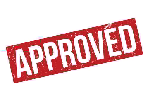 Approved Rubber Grunge Stamp Seal Vector Illustration